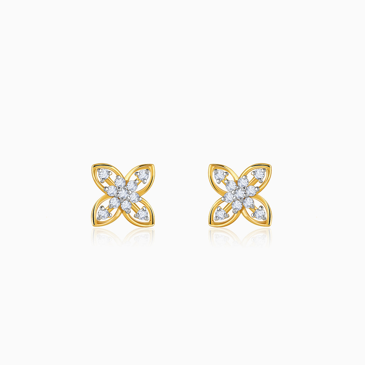 Gold Mirelle Lab Grown Diamond Earrings