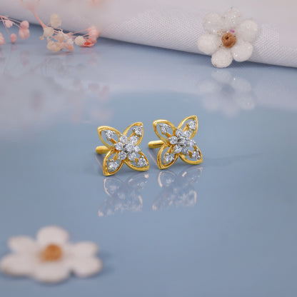 Gold Mirelle Lab Grown Diamond Earrings