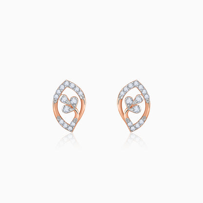 Rose Gold Aurora Gleam Lab Grown Diamond Studs
