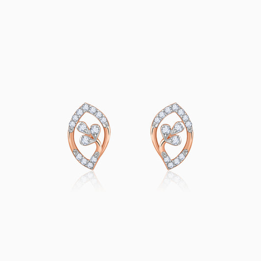 Rose Gold Aurora Gleam Lab Grown Diamond Studs