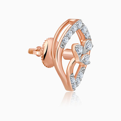 Rose Gold Aurora Gleam Lab Grown Diamond Studs