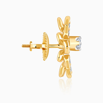 Gold Celeste Bloom Lab Grown Diamonds Earrings