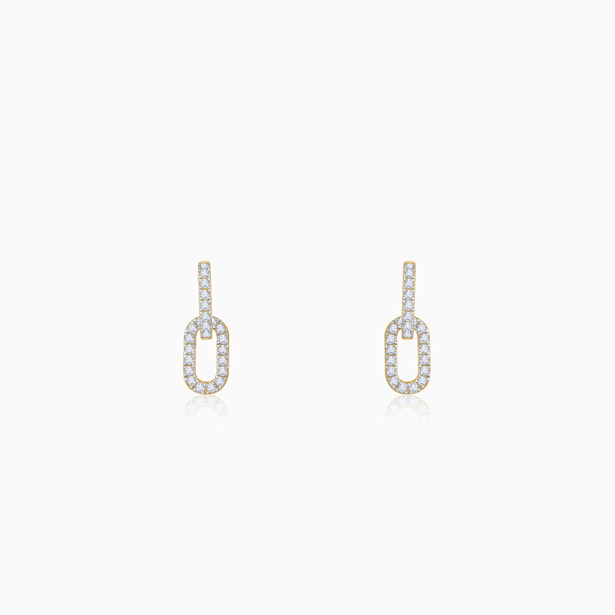 Gold Classic Shine Lab Grown Diamond Earrings