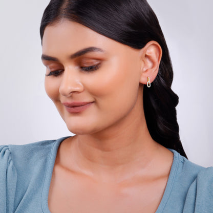 Gold Classic Shine Lab Grown Diamond Earrings