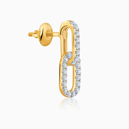 Gold Classic Shine Lab Grown Diamond Earrings