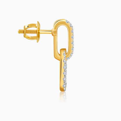 Gold Classic Shine Lab Grown Diamond Earrings