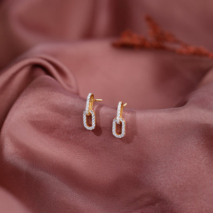 Gold Classic Shine Lab Grown Diamond Earrings