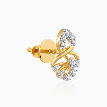 Gold Classic Gleam Lab Grown Diamond Earrings