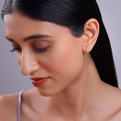 Gold Eterna Lab Grown Diamond Earrings