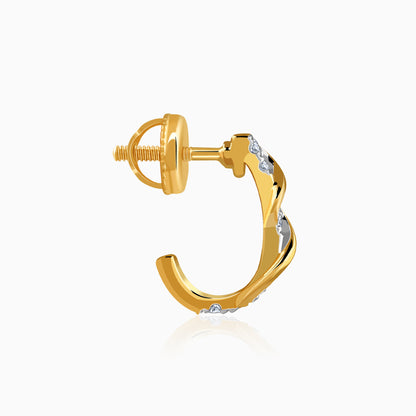 Gold Eterna Lab Grown Diamond Earrings