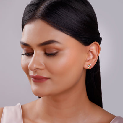 Gold Aurea Lab Grown Diamond Earrings