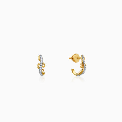 Gold Twira Lab Grown Diamond Earrings
