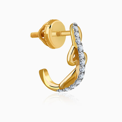 Gold Twira Lab Grown Diamond Earrings