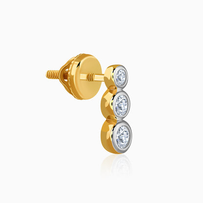 Gold Orvya Lab Grown Diamond Earrings