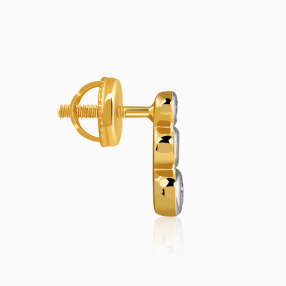 Gold Orvya Lab Grown Diamond Earrings