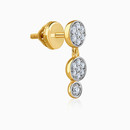 Gold Zyra Lab Grown Diamond Earrings