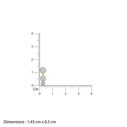 Gold Zyra Lab Grown Diamond Earrings