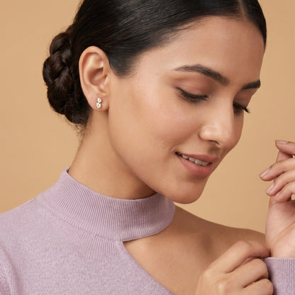 Gold Marielle Duo Lab Grown Diamond Earrings