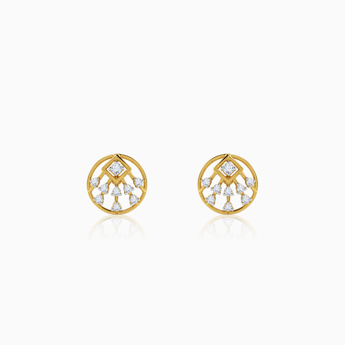 Gold Solene Lab Grown Diamond Earrings