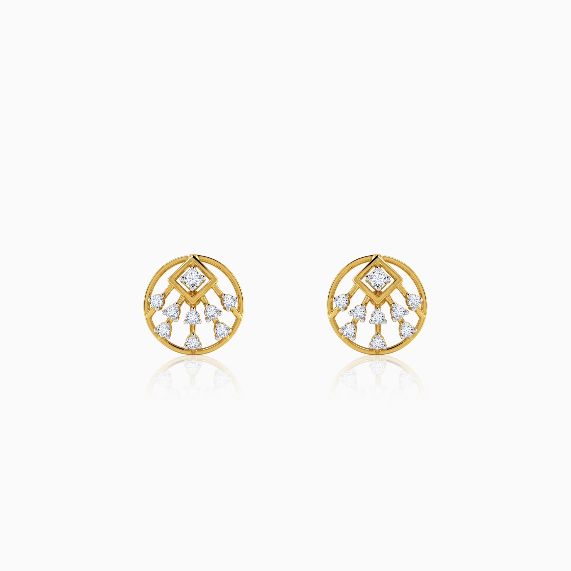Gold Solene Lab Grown Diamond Earrings