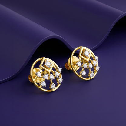 Gold Solene Lab Grown Diamond Earrings