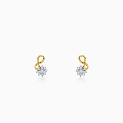 Gold Celest Lab Grown Diamond Earrings