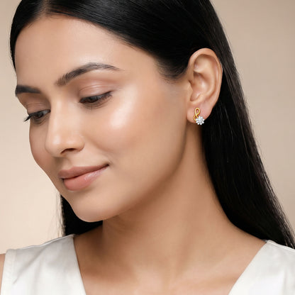 Gold Celest Lab Grown Diamond Earrings