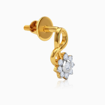 Gold Celest Lab Grown Diamond Earrings