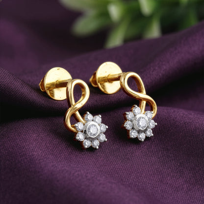 Gold Celest Lab Grown Diamond Earrings