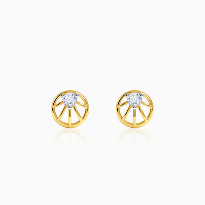 Gold Spire Lab Grown Diamond Earrings