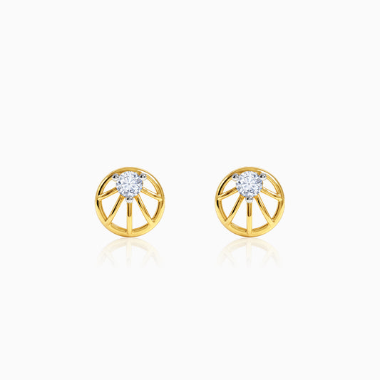 Gold Spire Lab Grown Diamond Earrings