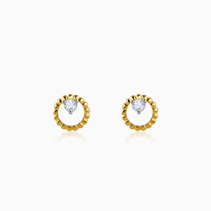 Gold Circling Lab Grown Diamond Studs