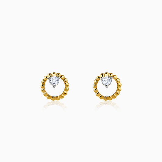 Gold Circling Lab Grown Diamond Studs