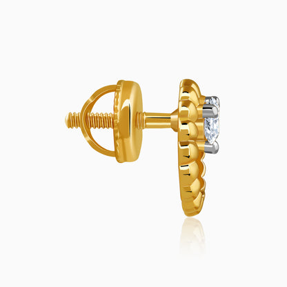 Gold Circling Lab Grown Diamond Studs