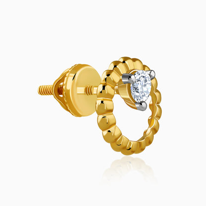 Gold Circling Lab Grown Diamond Studs