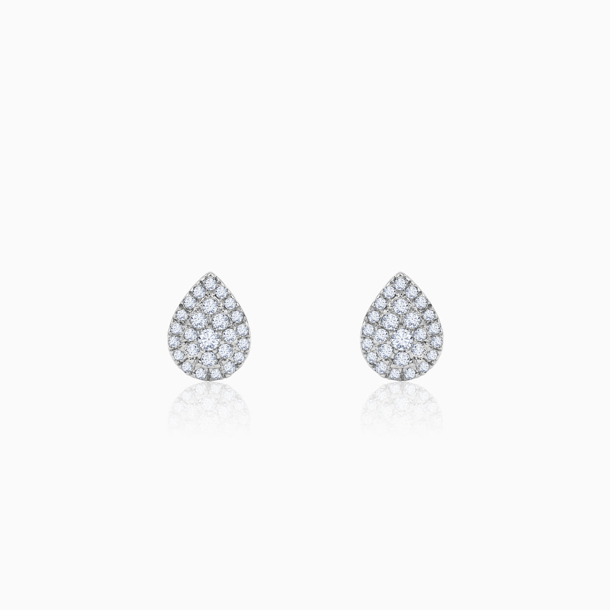 Gold Drape Lab Grown Diamond Earrings