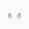 Gold Drape Lab Grown Diamond Earrings