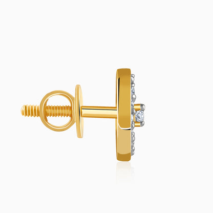 Gold Centrepoint Lab Grown Diamond Earrings