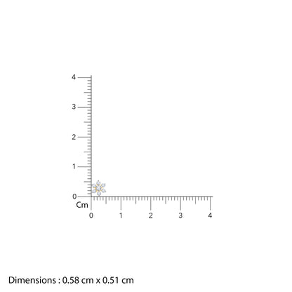 Gold Floral Shine Lab Grown Diamond Earrings