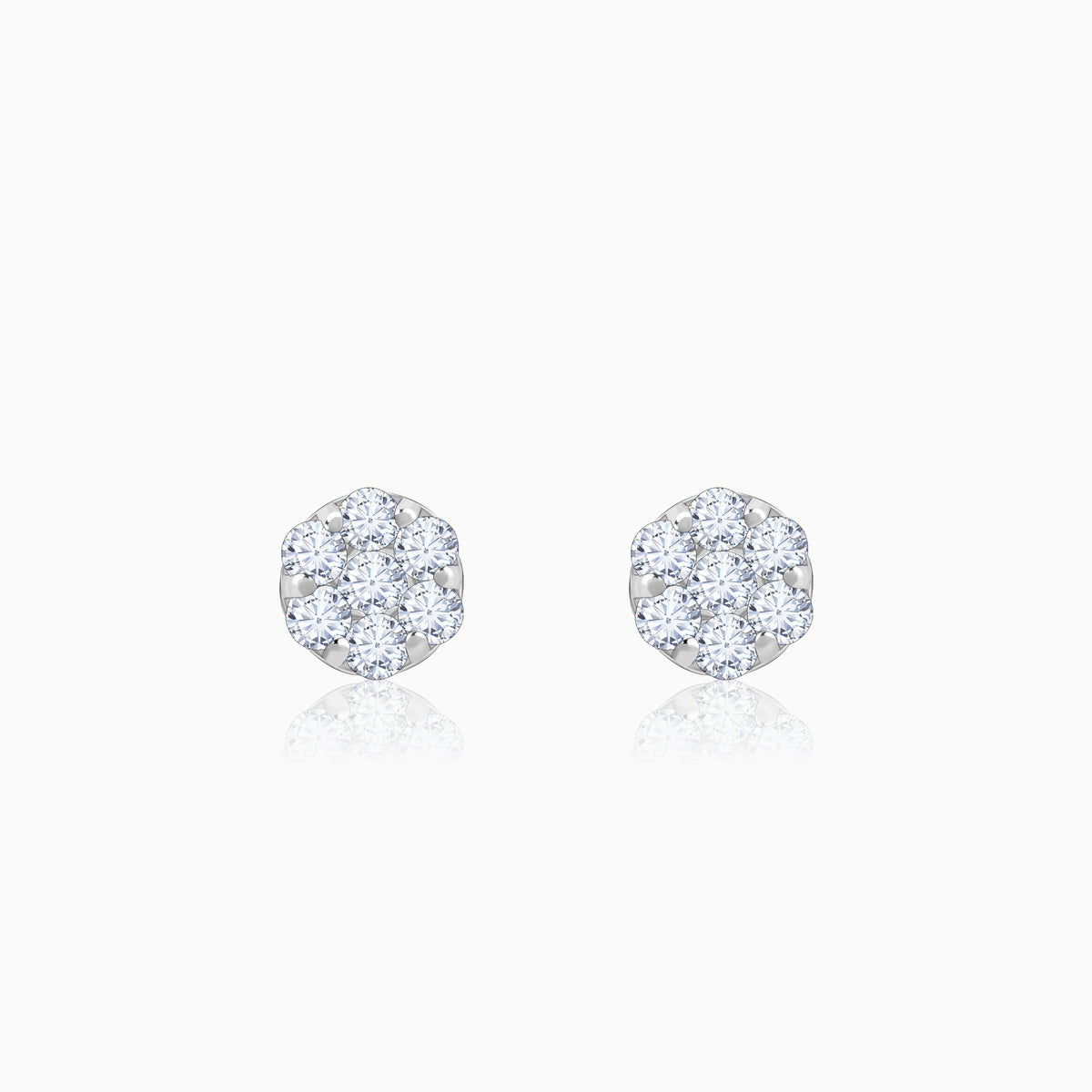 Gold Bud Lab Grown Diamond Earrings