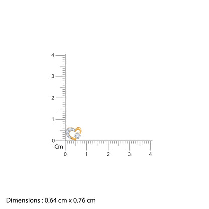 Gold Sweetheart Lab Grown Diamond Earrings