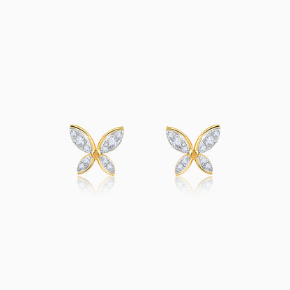 Gold Flutter Lab Grown Diamond Earrings