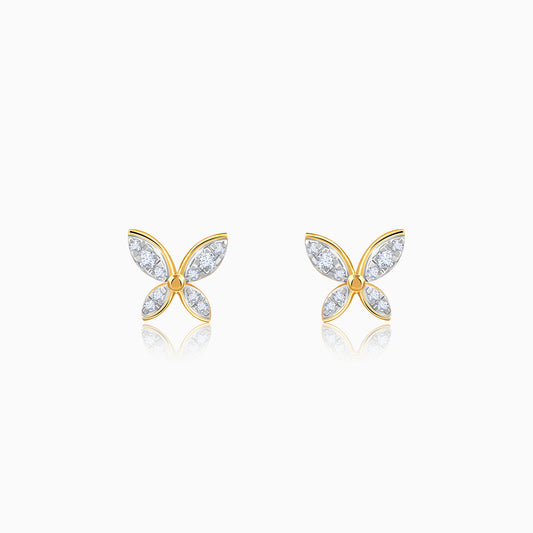 Gold Flutter Lab Grown Diamond Earrings