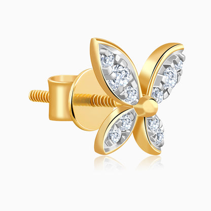 Gold Flutter Lab Grown Diamond Earrings