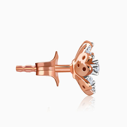 Rose Gold Roselle Lab Grown Diamond Earrings