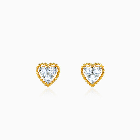 Gold Aurahart Lab Grown Diamond Earrings