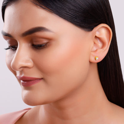 Gold Aurahart Lab Grown Diamond Earrings