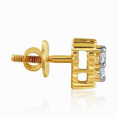 Gold Aurahart Lab Grown Diamond Earrings