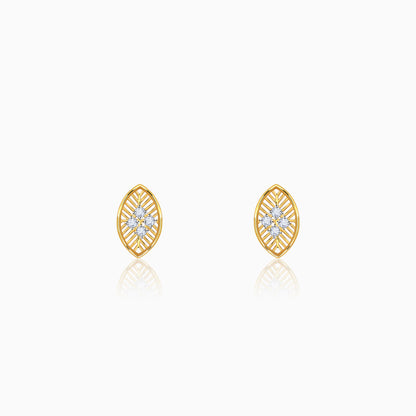 Gold Maquie Lab Grown Diamond Earrings