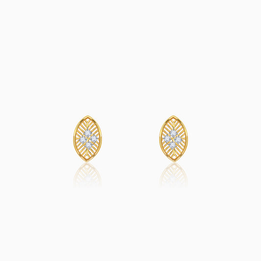 Gold Maquie Lab Grown Diamond Earrings